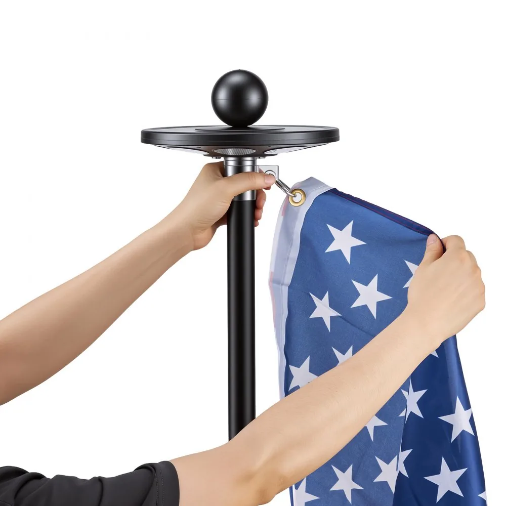 VEVOR Flag Pole Black 25 ft with Light product image 12