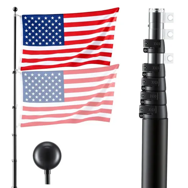 VEVOR Flag Pole Black 30 ft product image 1