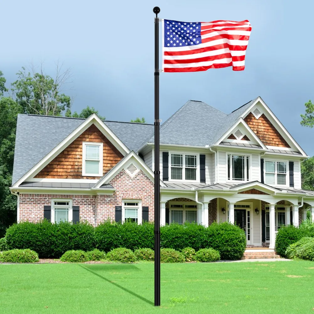 VEVOR 25FT Telescoping Flag pole Kit Black 25 ft product image 8