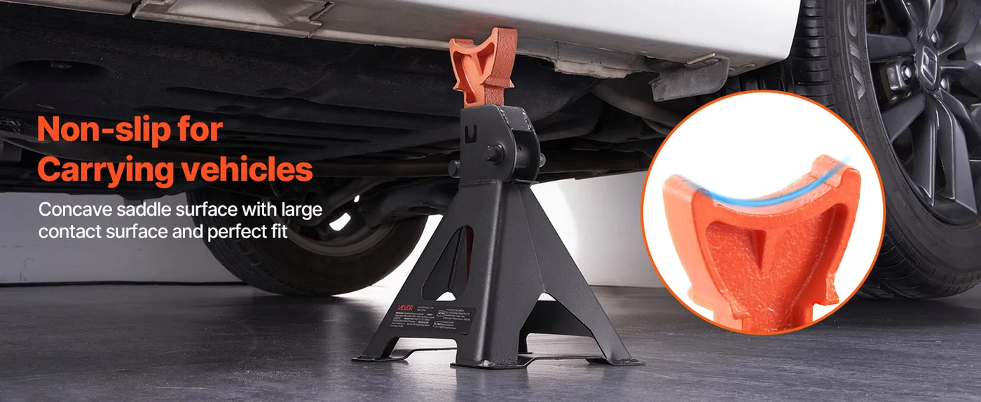 VEVOR Jack Stands 3T One Lock Secure Surface Top