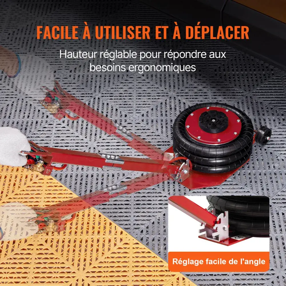 VEVOR Air Jack Adjustable Long Handle Red product image 5