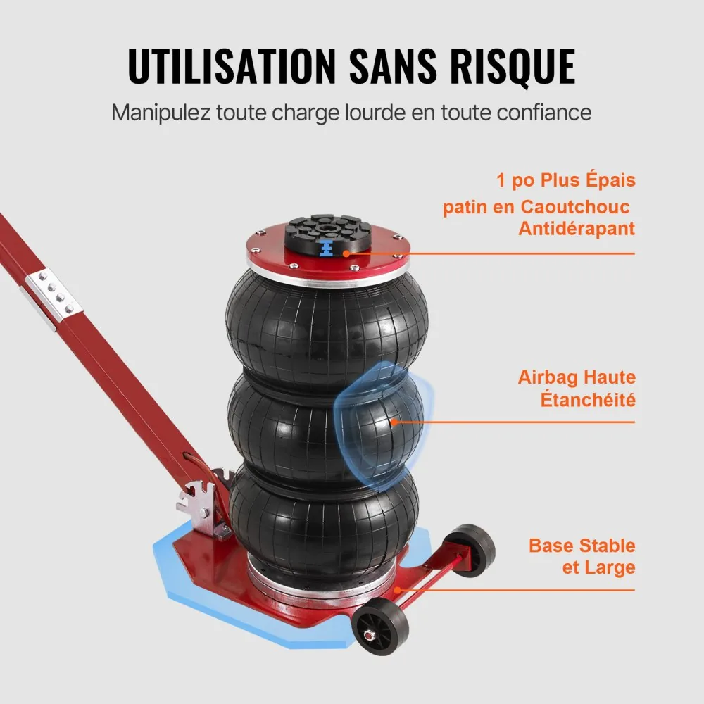 VEVOR Air Jack Adjustable Long Handle Red product image 6