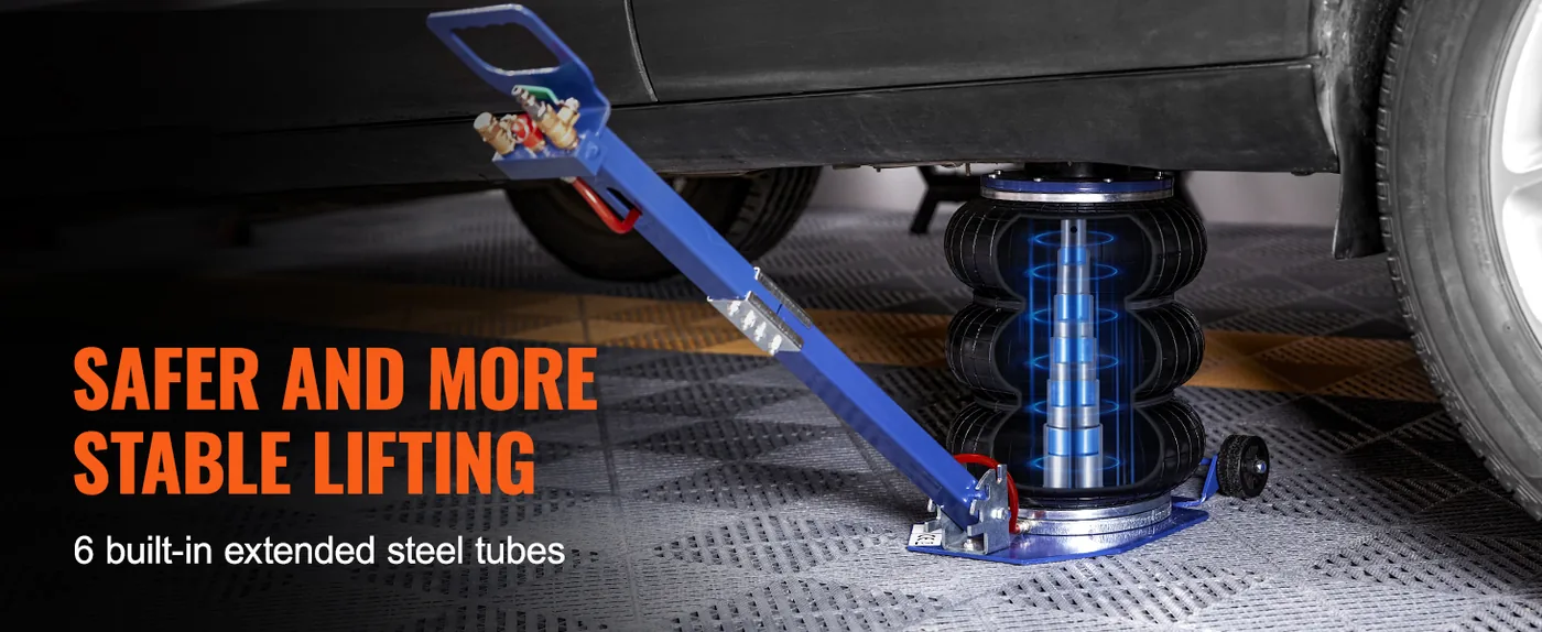VEVOR Air Jack Adjustable Long Handle Blue feature 2
