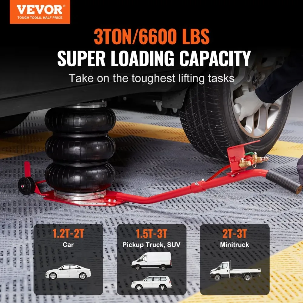 VEVOR Air Jack Fixed Long Handle Red product image 2