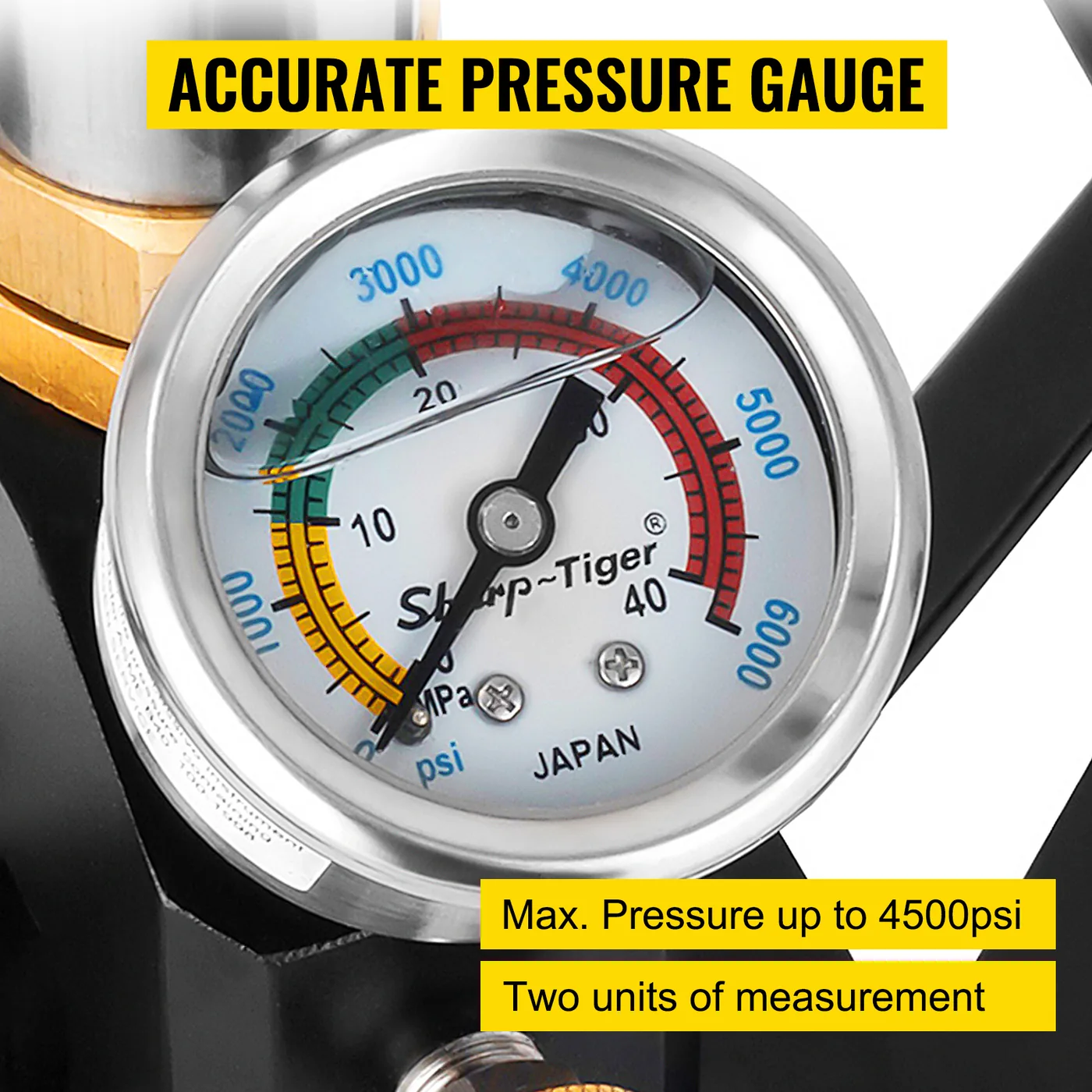 VEVOR Airgun PCP Pump 4500PSI High Pressure Hand Pump 3 Stag feature 5