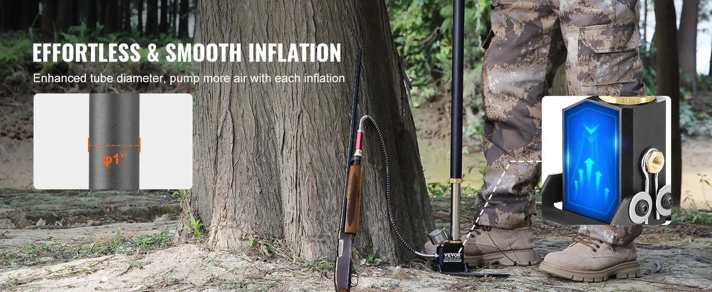 VEVOR PCP Hand Pump Black feature 1