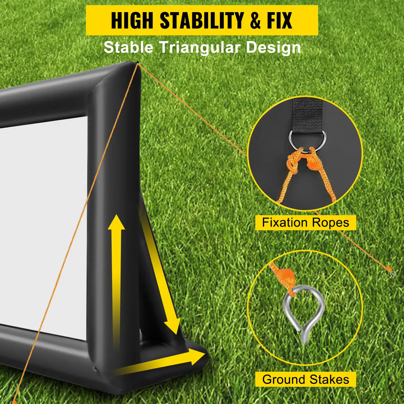 VEVOR Inflatable Movie Screen 20FT Inflatable Projector Scre feature 5