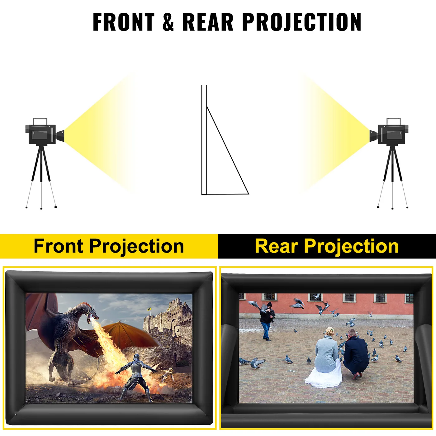 VEVOR Inflatable Movie Screen 20FT Inflatable Projector Scre feature 6