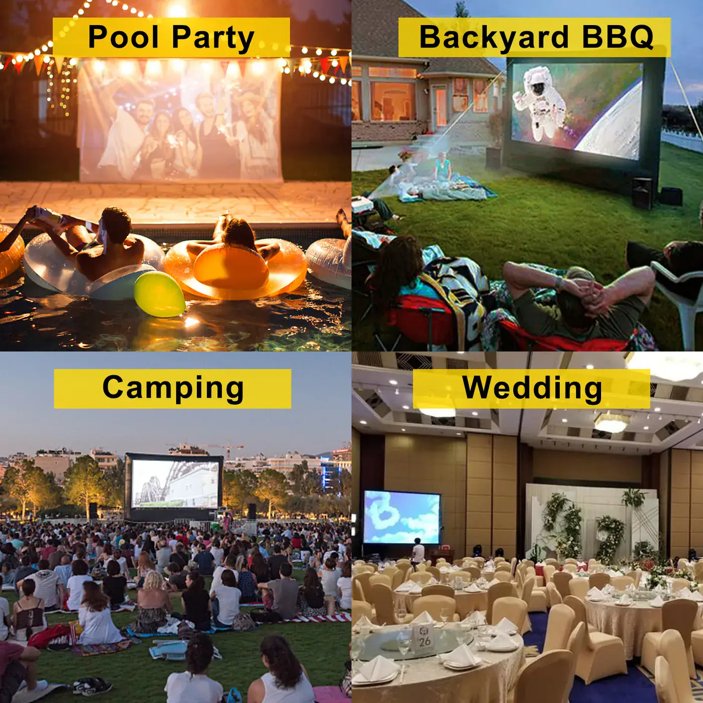 VEVOR Inflatable Movie Screen 20FT Inflatable Projector Scre feature 7