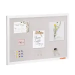 VEVOR 30"x20" White Cork Board with Linen Surface – Stylish product image 1