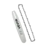 VEVOR 12 inch chainsaw bar and chain front view