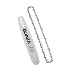 VEVOR 12 inch chainsaw bar and chain front view