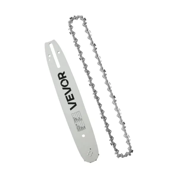 VEVOR 12 inch chainsaw bar and chain front view