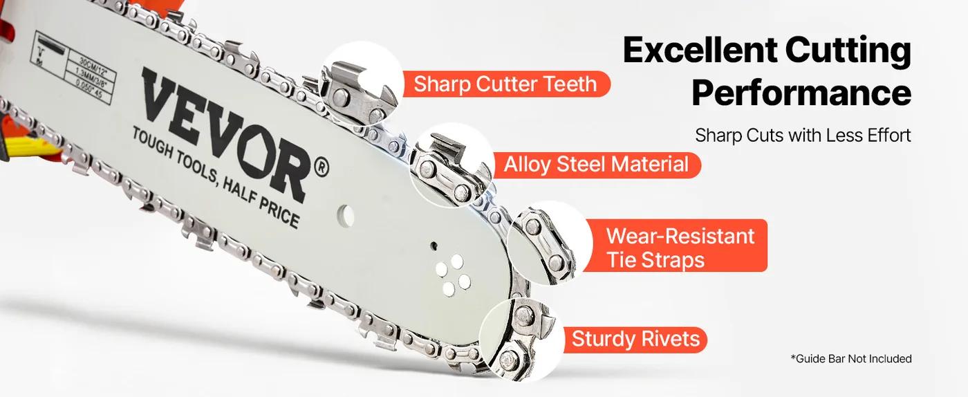 VEVOR saw chain sharp cutter teeth