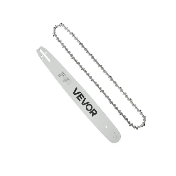 VEVOR 20 inch chainsaw bar and chain front view