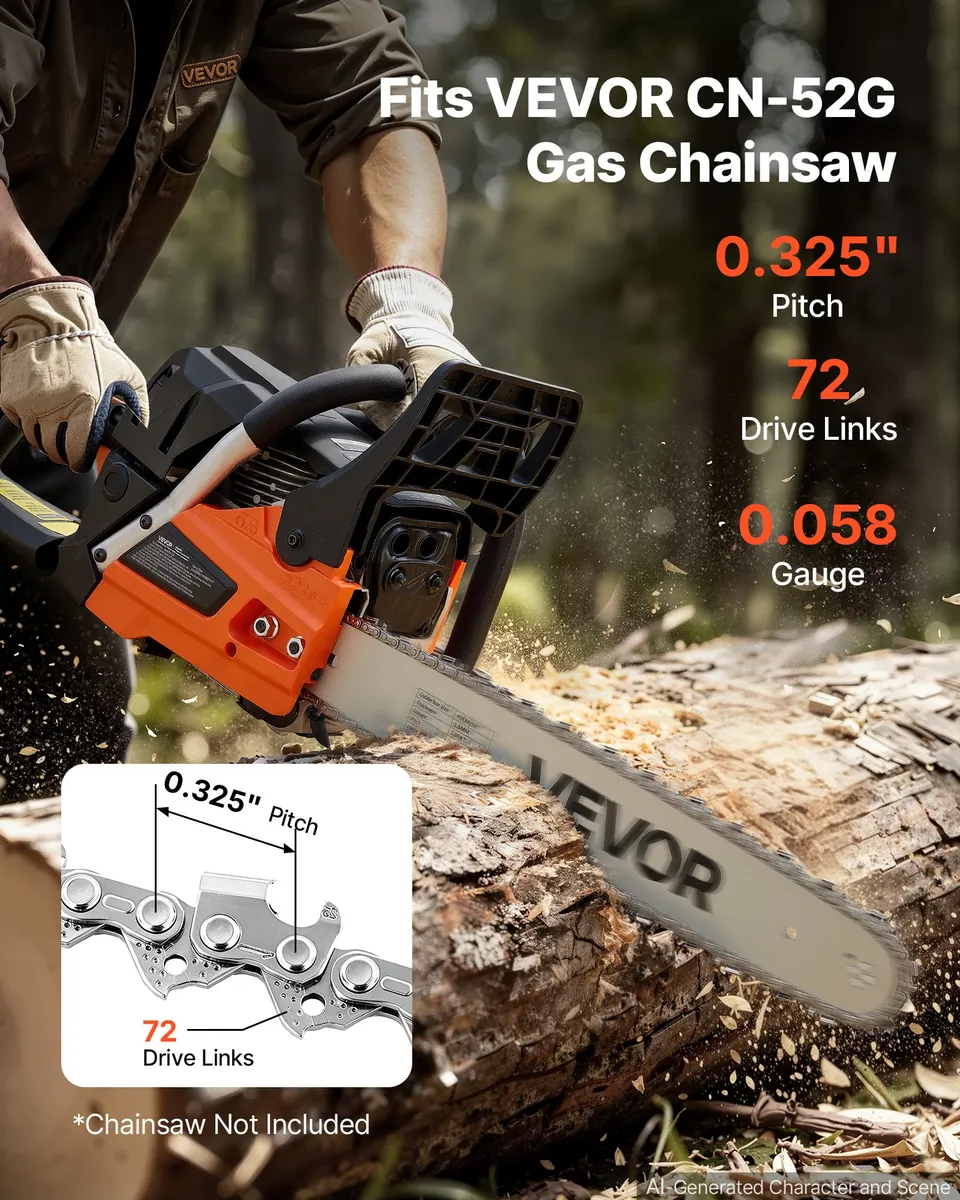 VEVOR 18 inch saw chain three chains