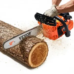 VEVOR 12 inch gas chainsaw front view