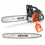 VEVOR 18- and 20-inch gas chainsaw front view