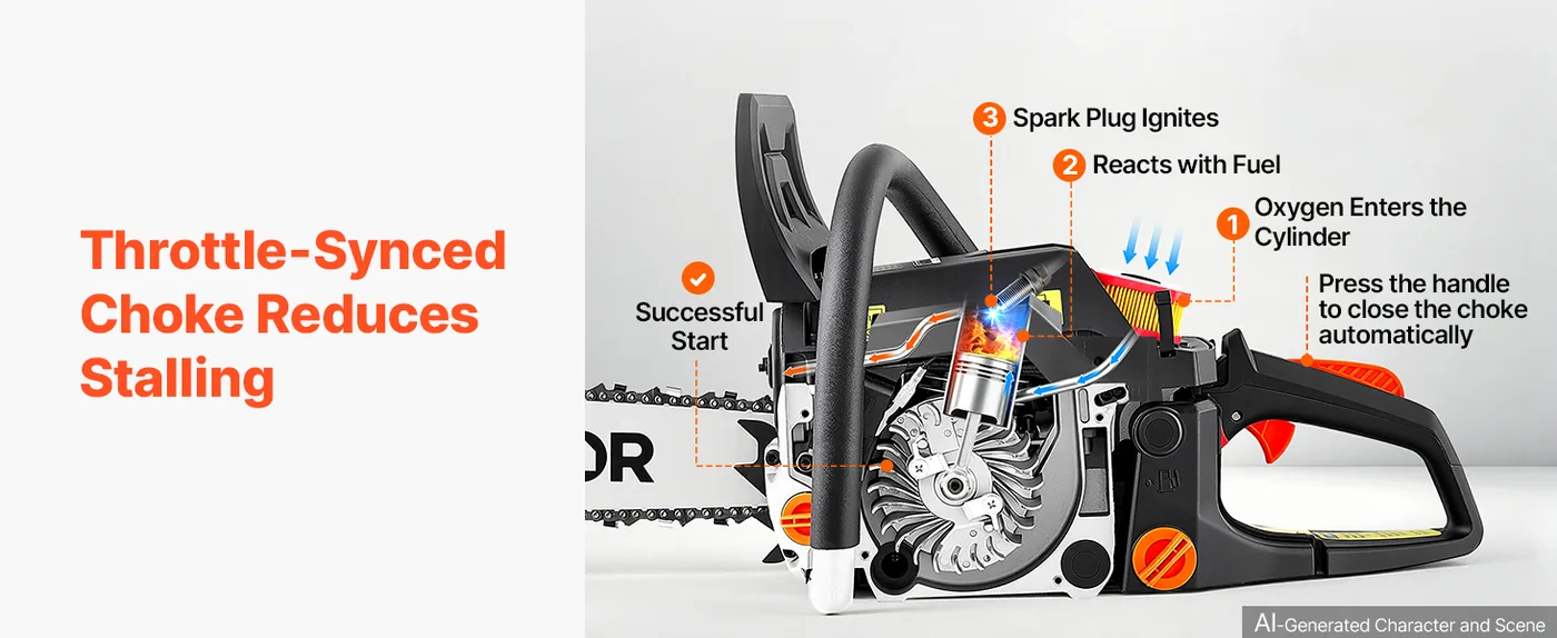 VEVOR 18 & 20 in 58cc Gas Chainsaw 3.22HP Reasons to Choose
