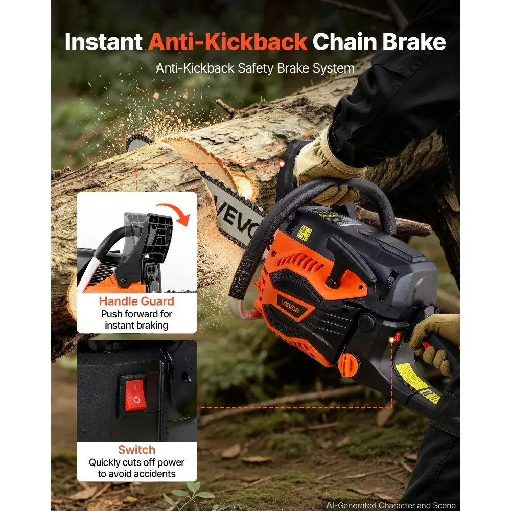 VEVOR chainsaw non slip handle grip