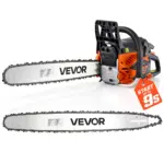VEVOR 20- and 22-inch gas chainsaw front view
