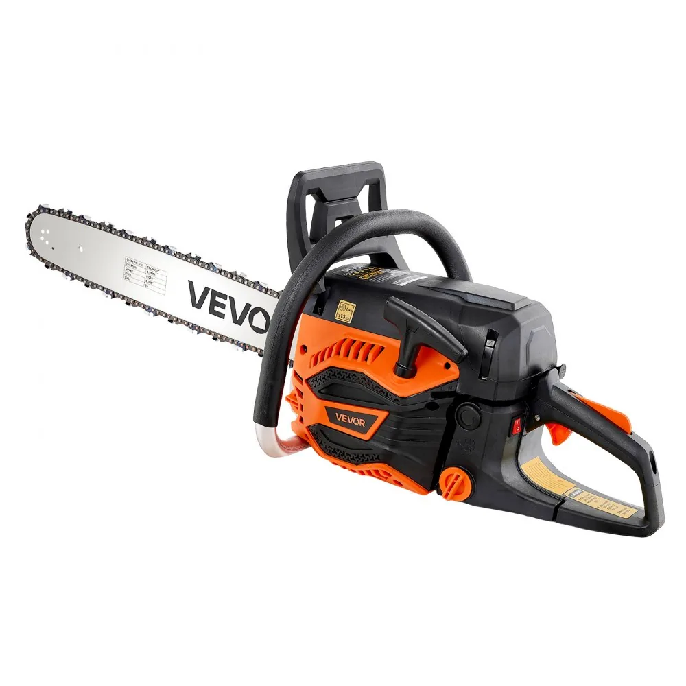 VEVOR gas chainsaw dual fuel and oil tanks