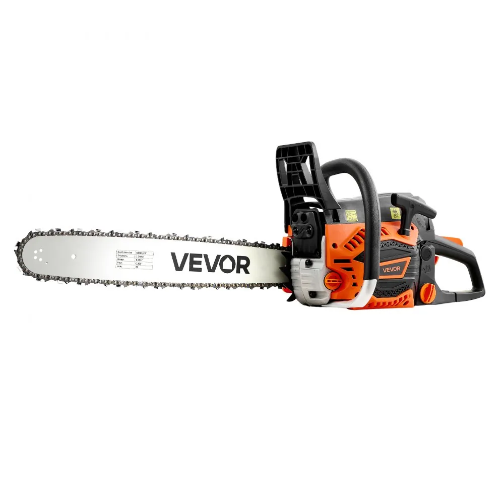 VEVOR gas chainsaw trigger and choke controls