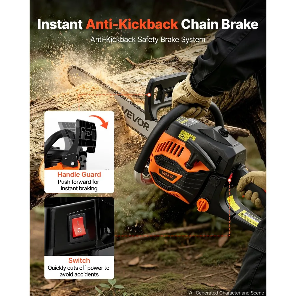 VEVOR chainsaw non slip handle grip