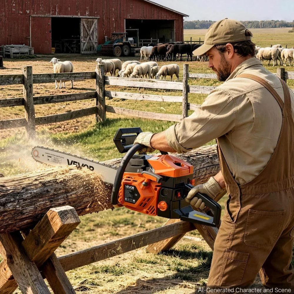 VEVOR chainsaw starter assembly and pull rope