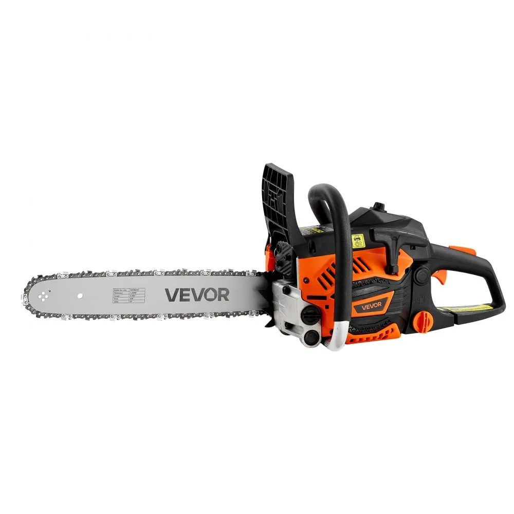 VEVOR gas chainsaw trigger and choke controls