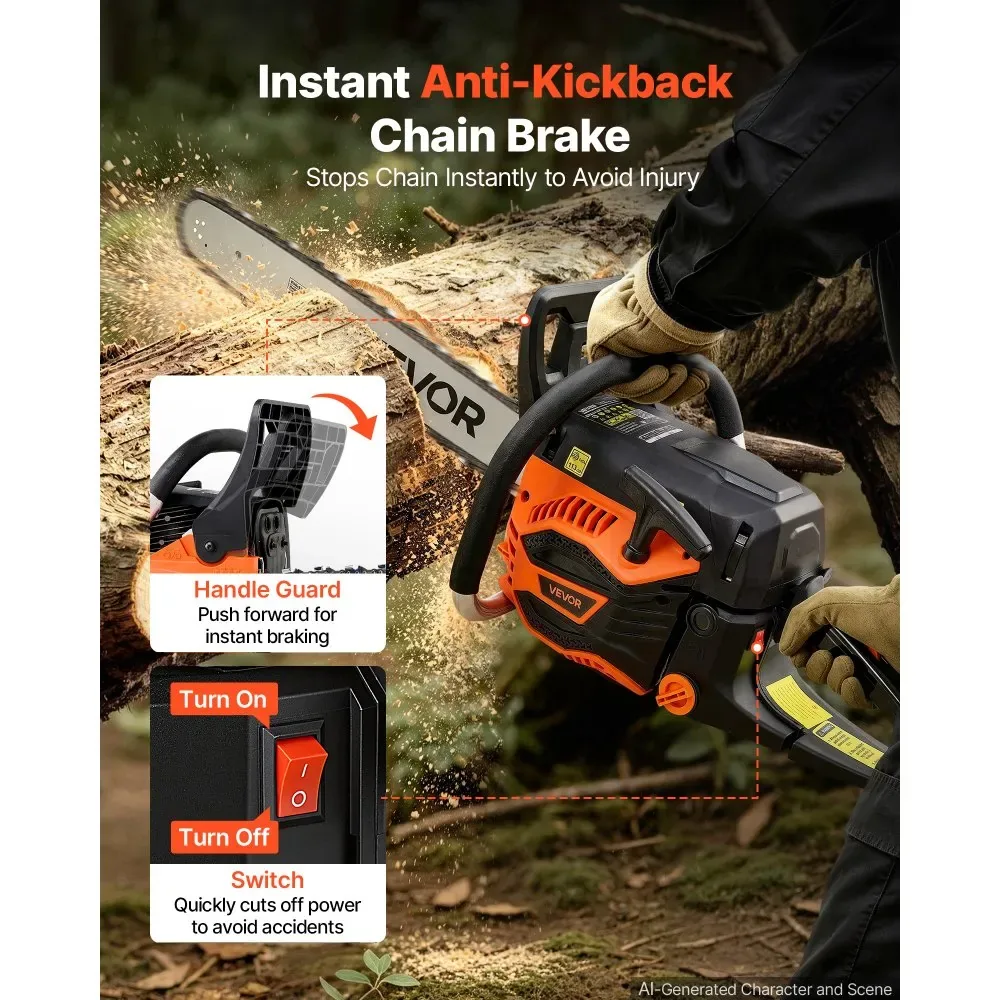 VEVOR chainsaw non slip handle grip