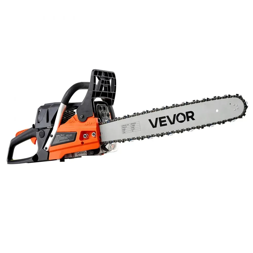 VEVOR gas chainsaw dual fuel and oil tanks