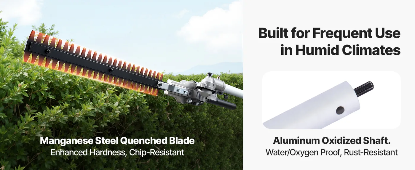 VEVOR Gas Hedge Trimmer 26 cc 4-in-1 Gas Hedge Trimmer & Str Hedge Trimmer