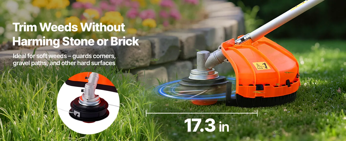 VEVOR Gas Hedge Trimmer 26 cc 6-in-1 Gas Hedge Trimmer & Wee String Trimmer