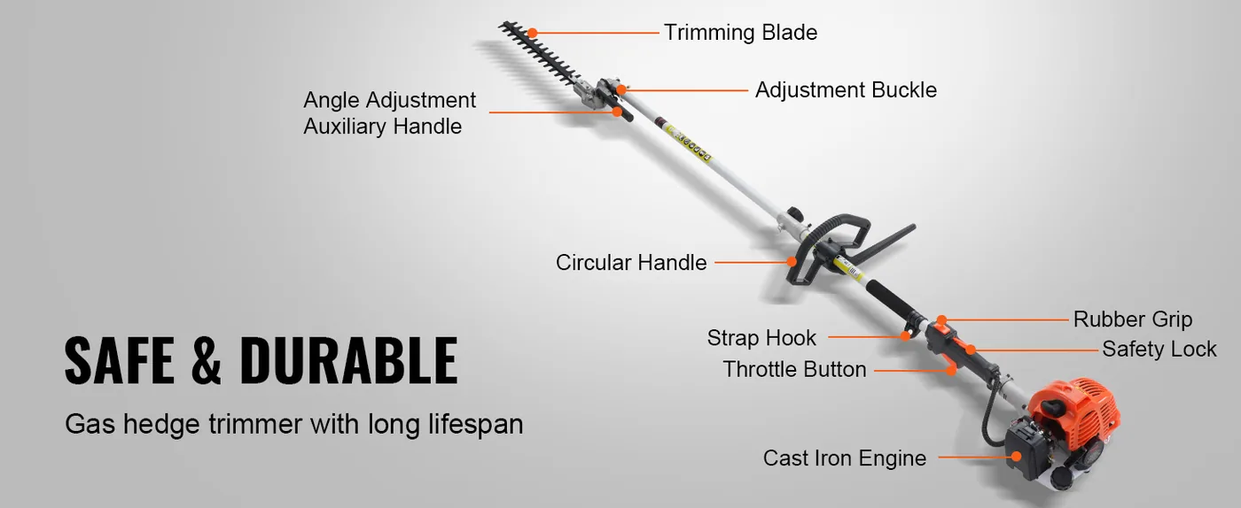 VEVOR 33CC 6-in-1 Multi-Functional Trimming Tools 33 cc 6-in feature 4