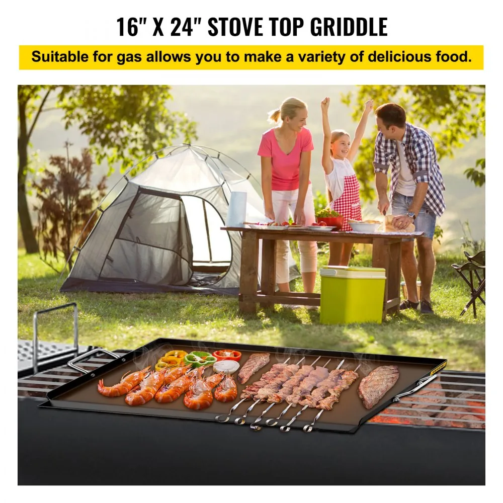 VEVOR Carbon Steel Griddle 24 x 16 in product image 2