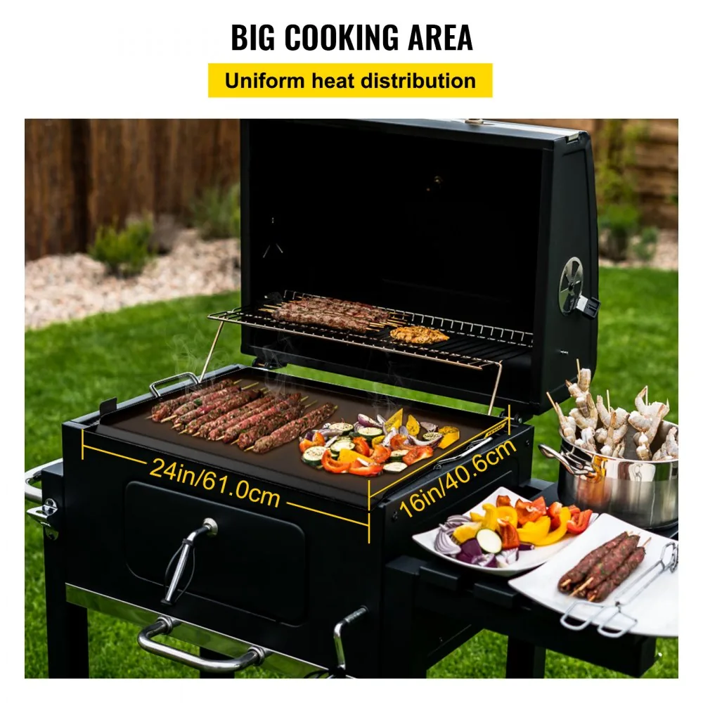 VEVOR Carbon Steel Griddle 24 x 16 in product image 3