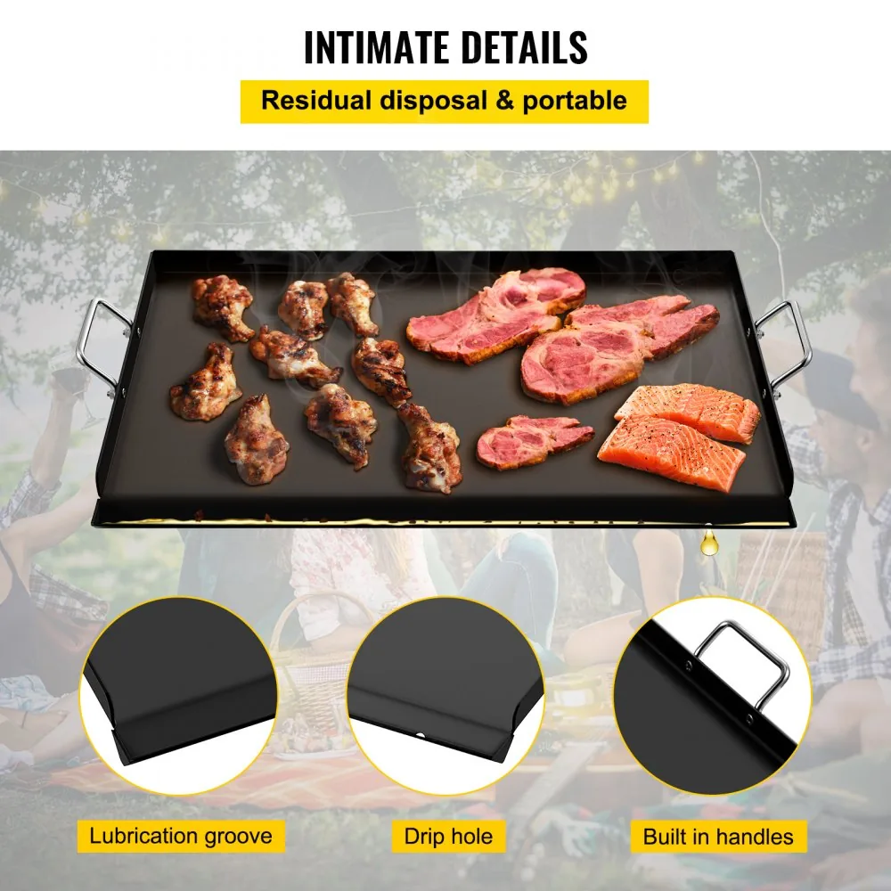 VEVOR Carbon Steel Griddle 24 x 16 in product image 5