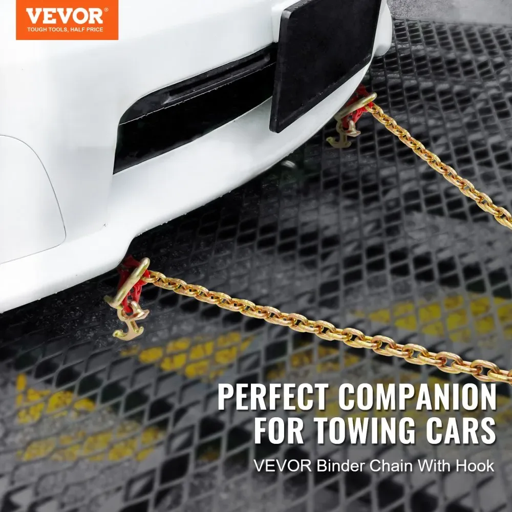 VEVOR G80 V Bridle Chain 1 Pack 3 ft R Hook+T Hook+Small J H product image 2