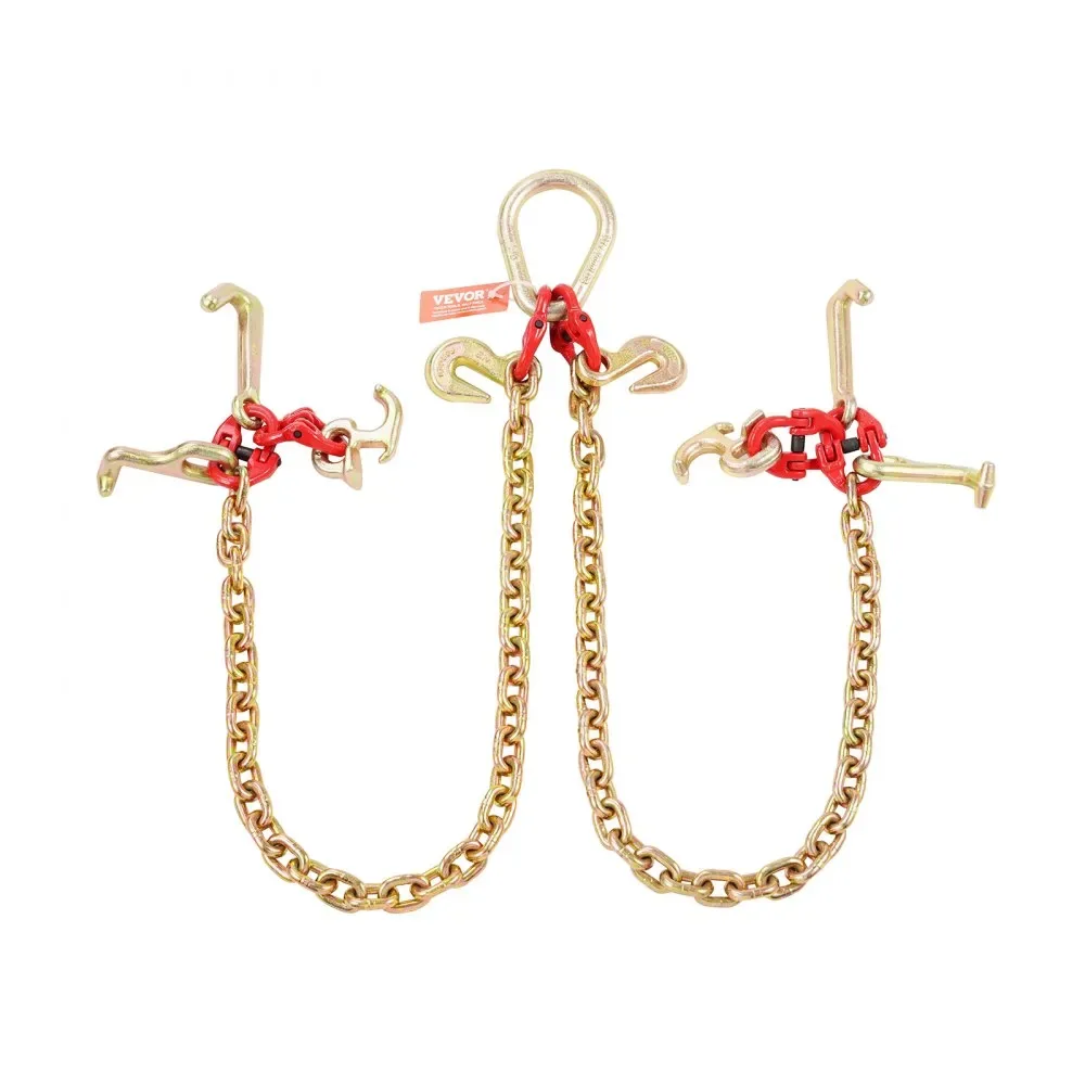 VEVOR G80 V Bridle Chain 1 Pack 3 ft R Hook+T Hook+Small J H product image 10