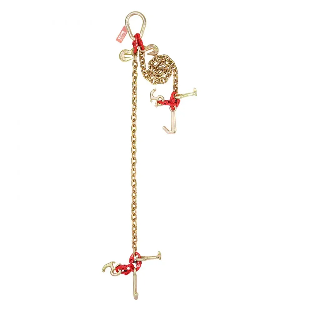 VEVOR G80 V Bridle Chain 1 Pack 3 ft R Hook+T Hook+Small J H product image 11