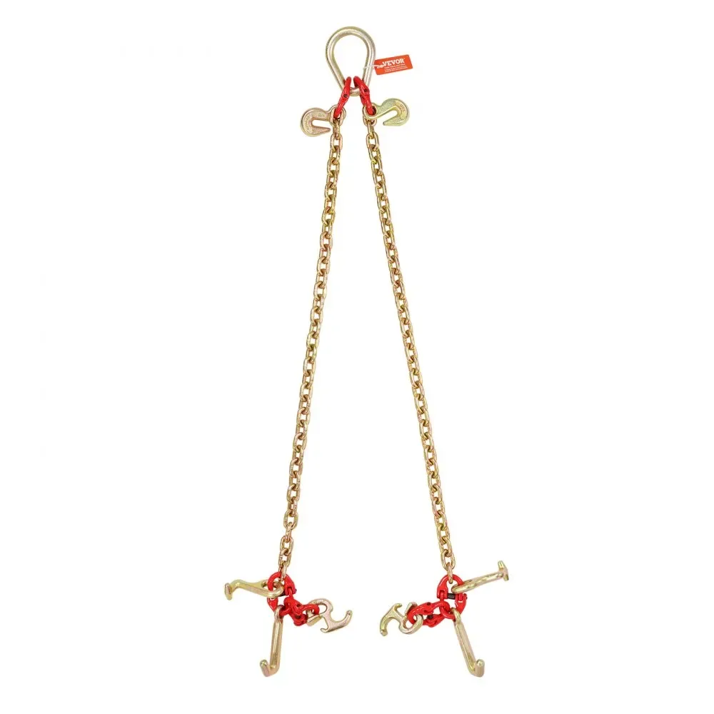 VEVOR G80 V Bridle Chain 1 Pack 3 ft R Hook+T Hook+Small J H product image 12