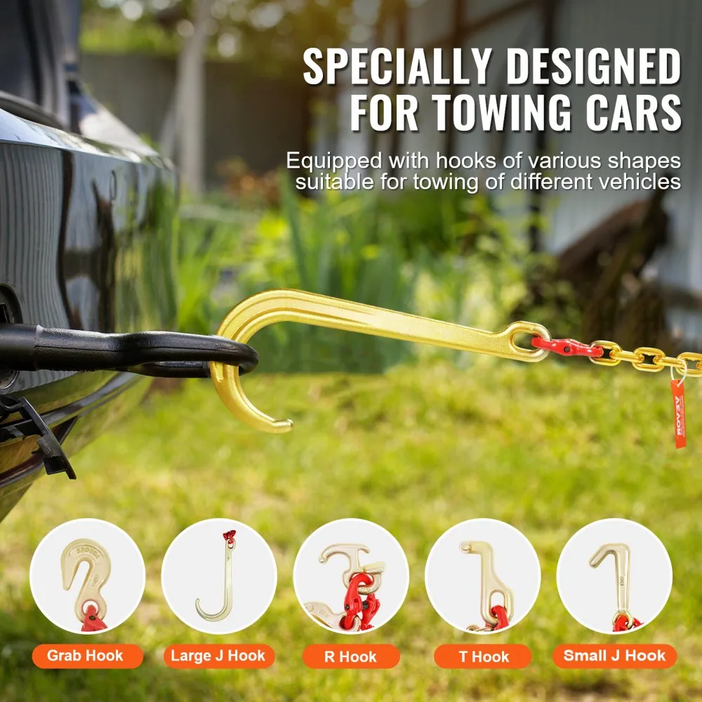 VEVOR J Hook Chain 1 Pack 6 ft Large J Hook+R Hook+T Hook+Sm product image 6