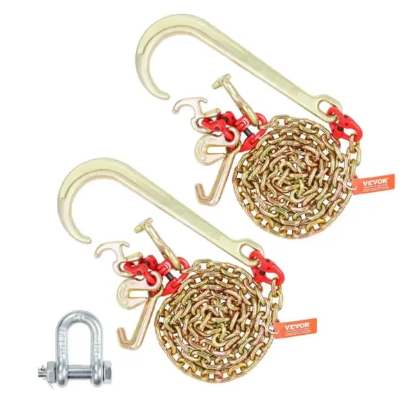 VEVOR J Hook Chain 2 Pack 6 ft Large J Hook+R Hook+T Hook+Sm product image 1