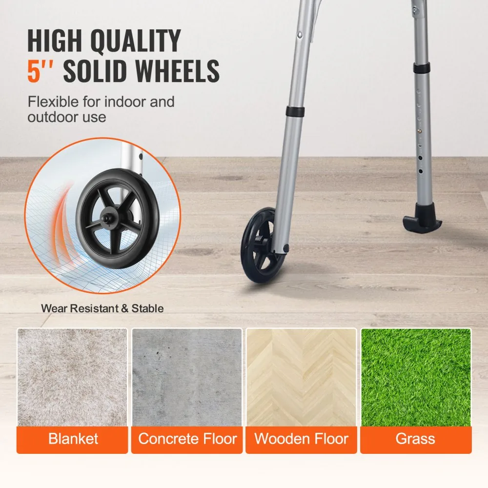 VEVOR Folding Walker on Wheels R type product image 5