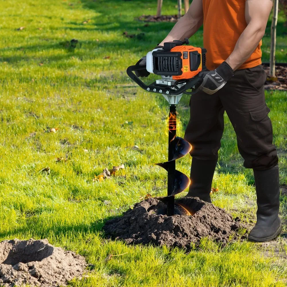 VEVOR Post Hole Digger Gas Powered 52cc+8 inch product image 8