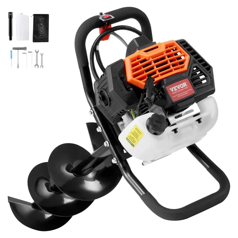 VEVOR Post Hole Digger Gas Powered 52cc+8 inch product image 9