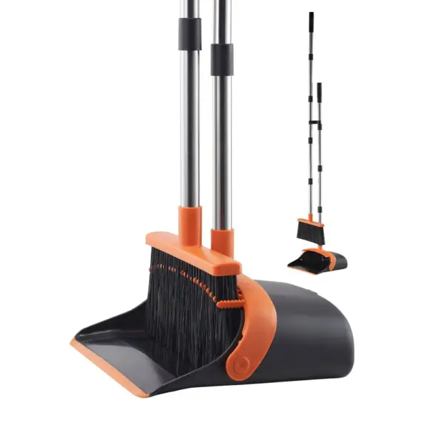 VEVOR Broom and Dustpan Set Orange product image 1