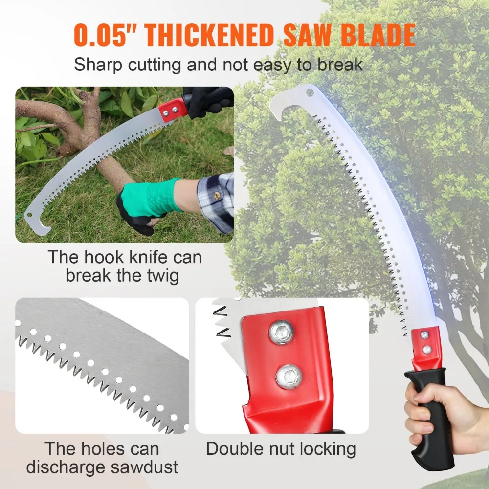 VEVOR aluminum pole saw handle detail