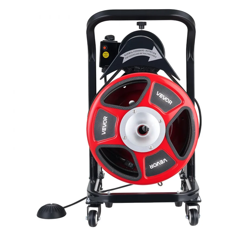 VEVOR Drain Cleaner Machine 50 FT x 1/2 Inch With Wheels product image 10